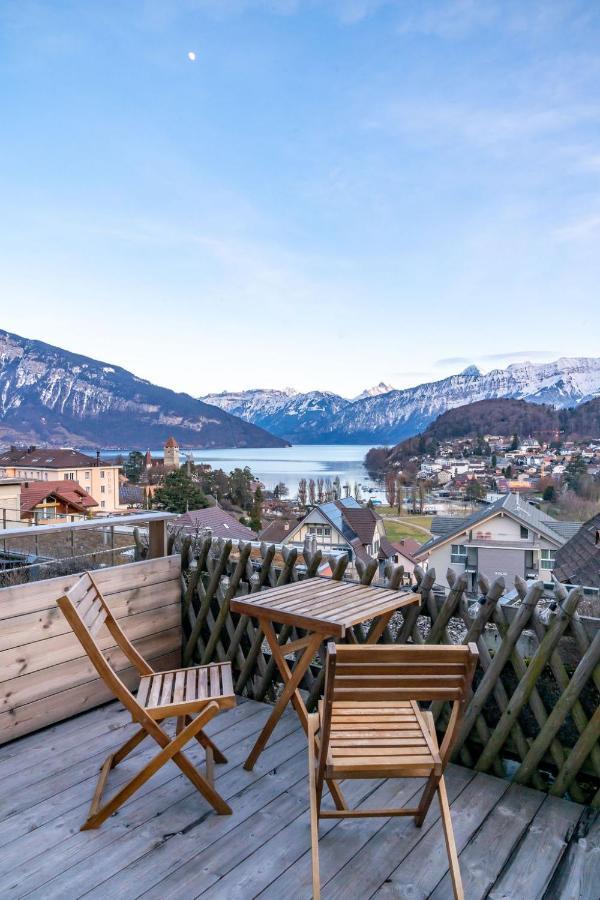 la belle vue Boutique Hotel&Café Spiez Exterior foto